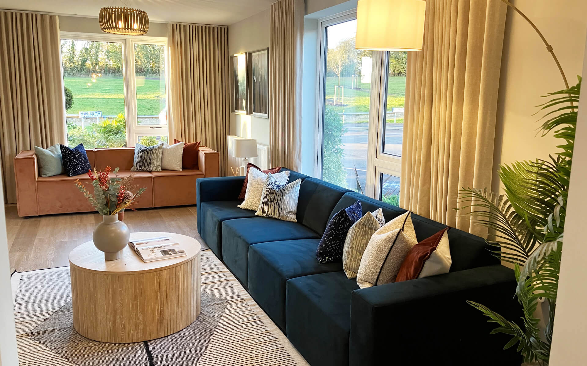 Micklewell Park Barberry Living Room Two Windows