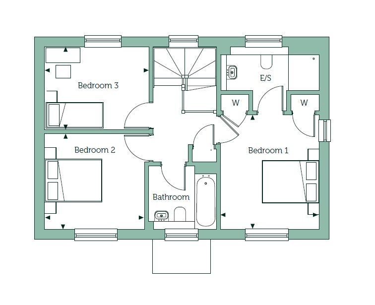 Plot 74 Padstow Compton Locks New Homes in Warwickshire CV47