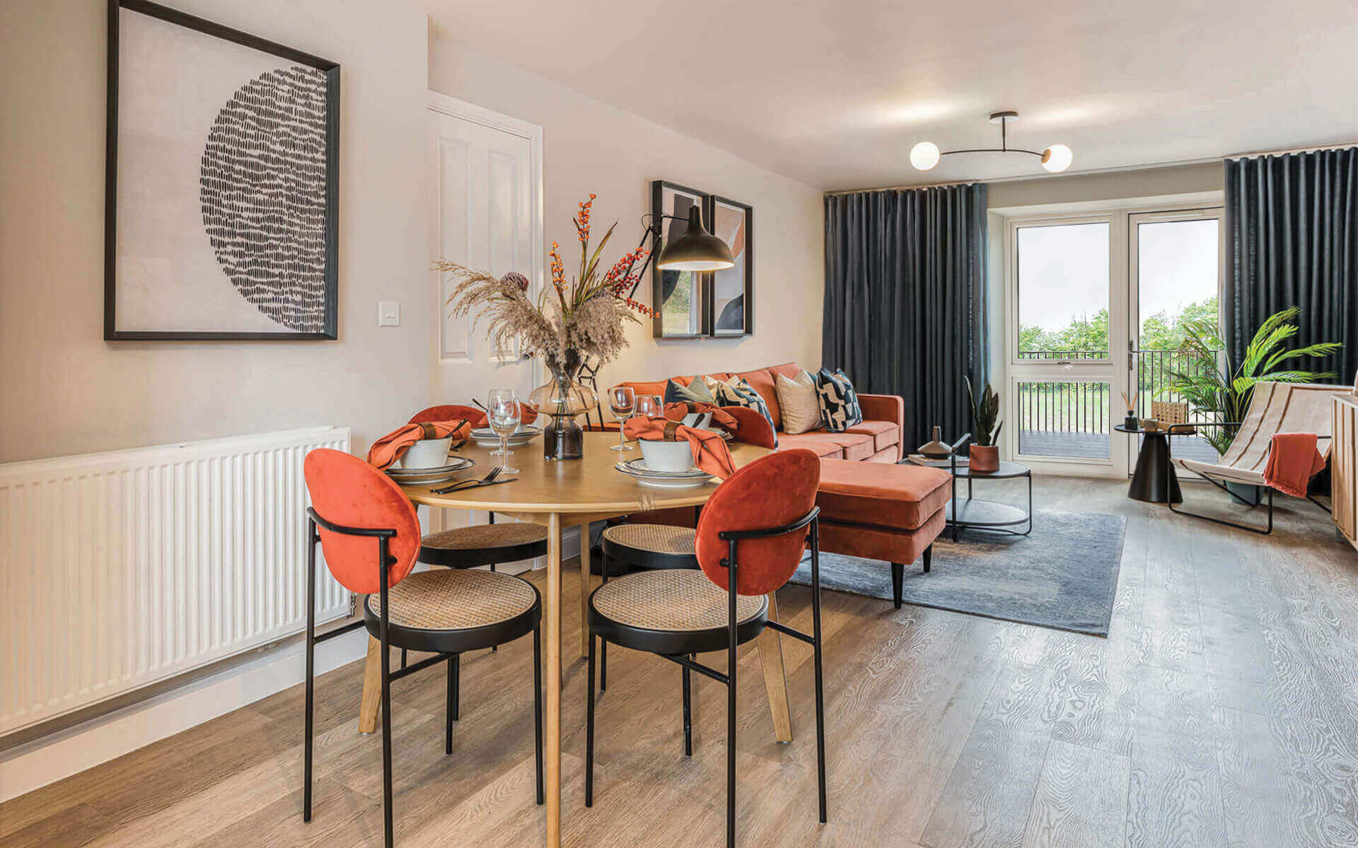 Pearson Heights Apartments The Bay Living Dining Area (1)