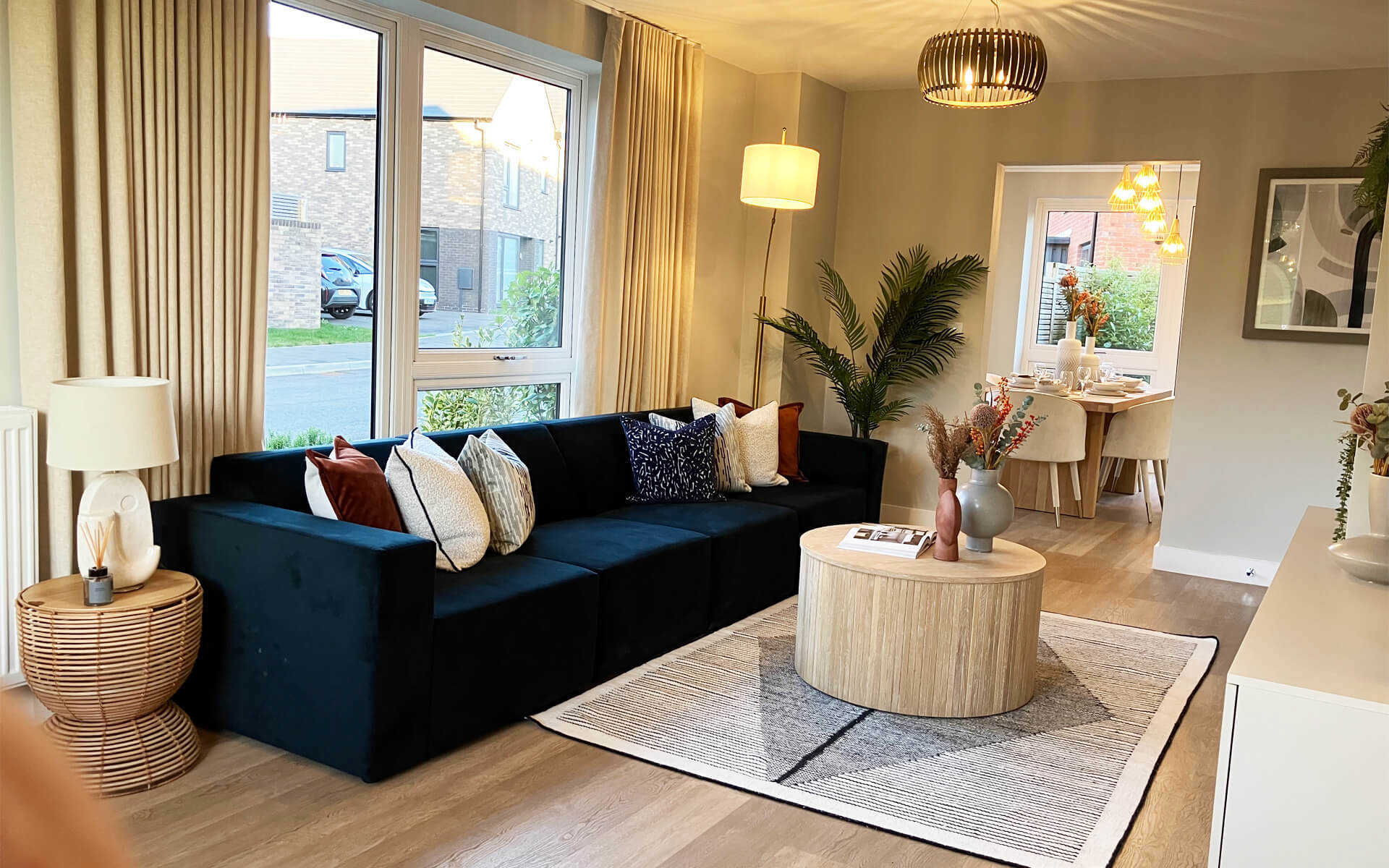 Micklewell Park Barberry Living Room One Window