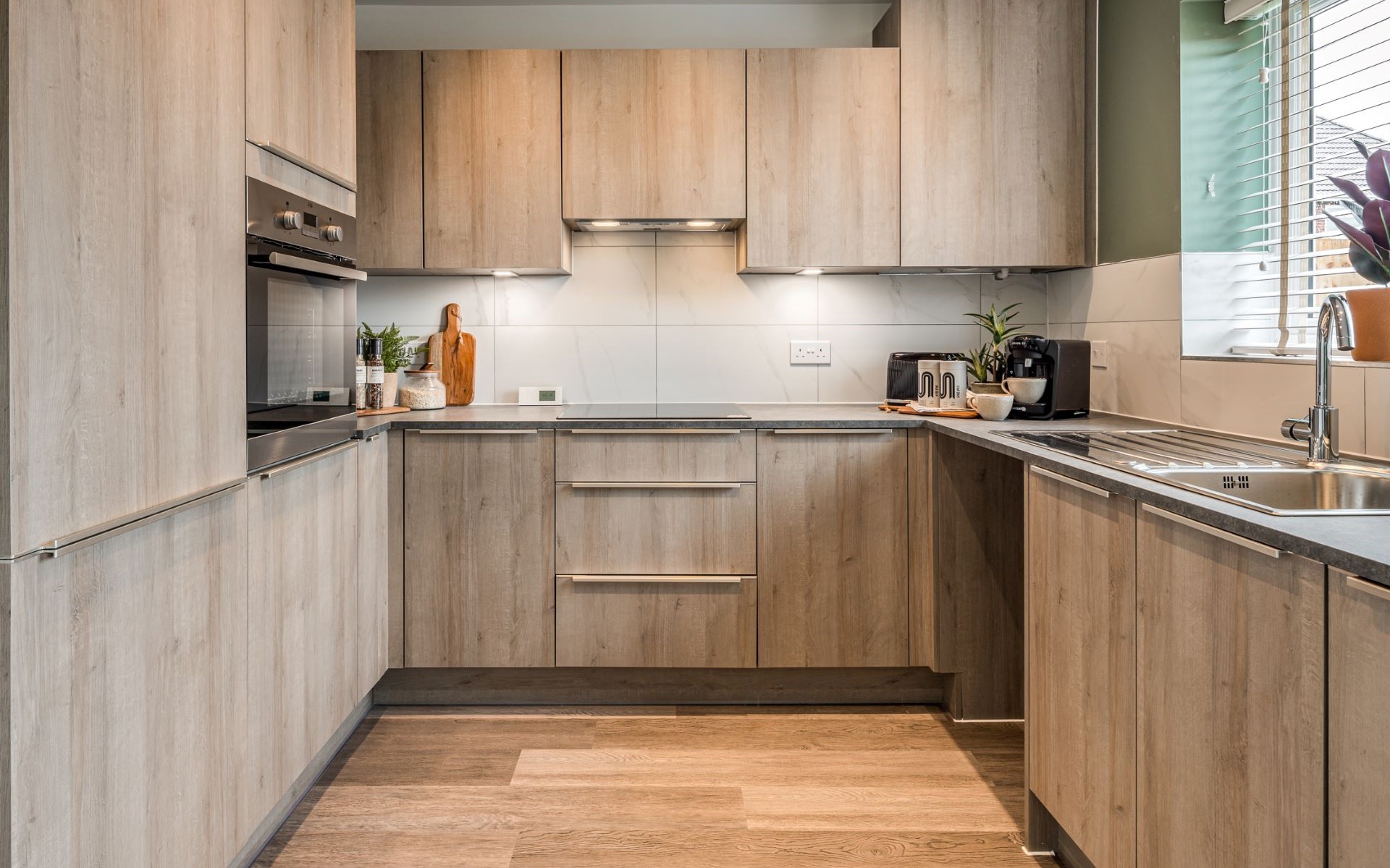 Wolverton Mill Birch Fitted Kitchen Wood Palette