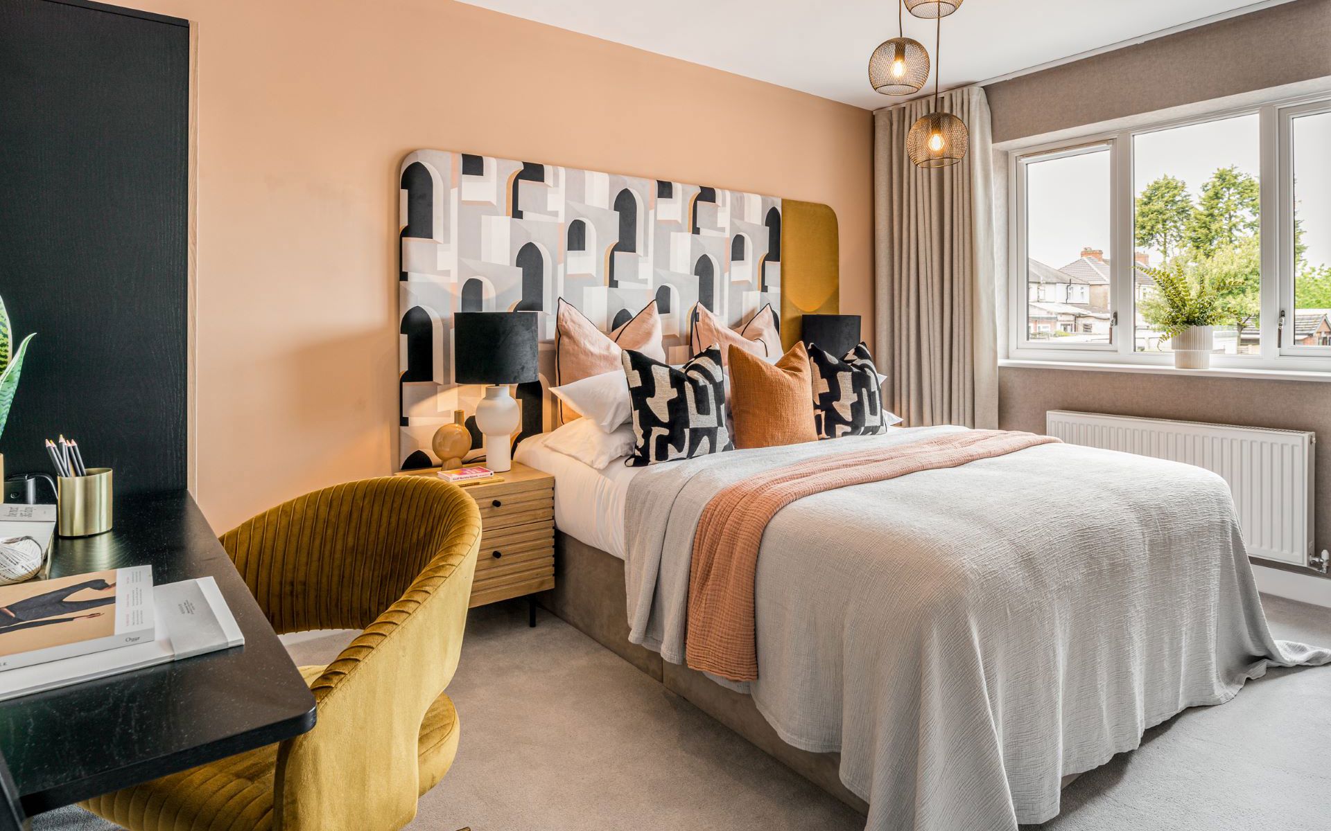 Wolverton Mill Roseberry Double Bedroom With Desk