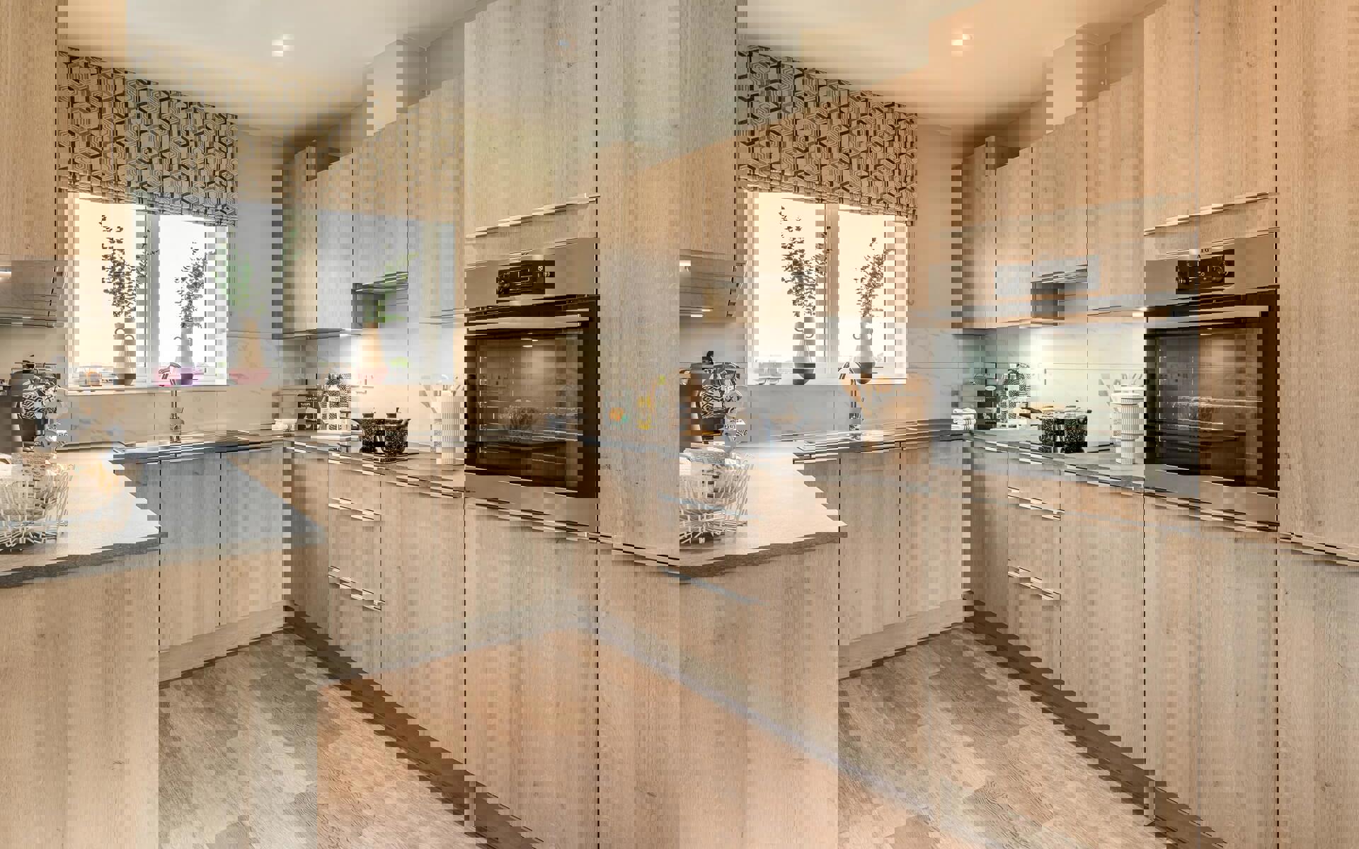 Wolverton Mill Roseberry Fitted Kitchen Wood Colour Palette