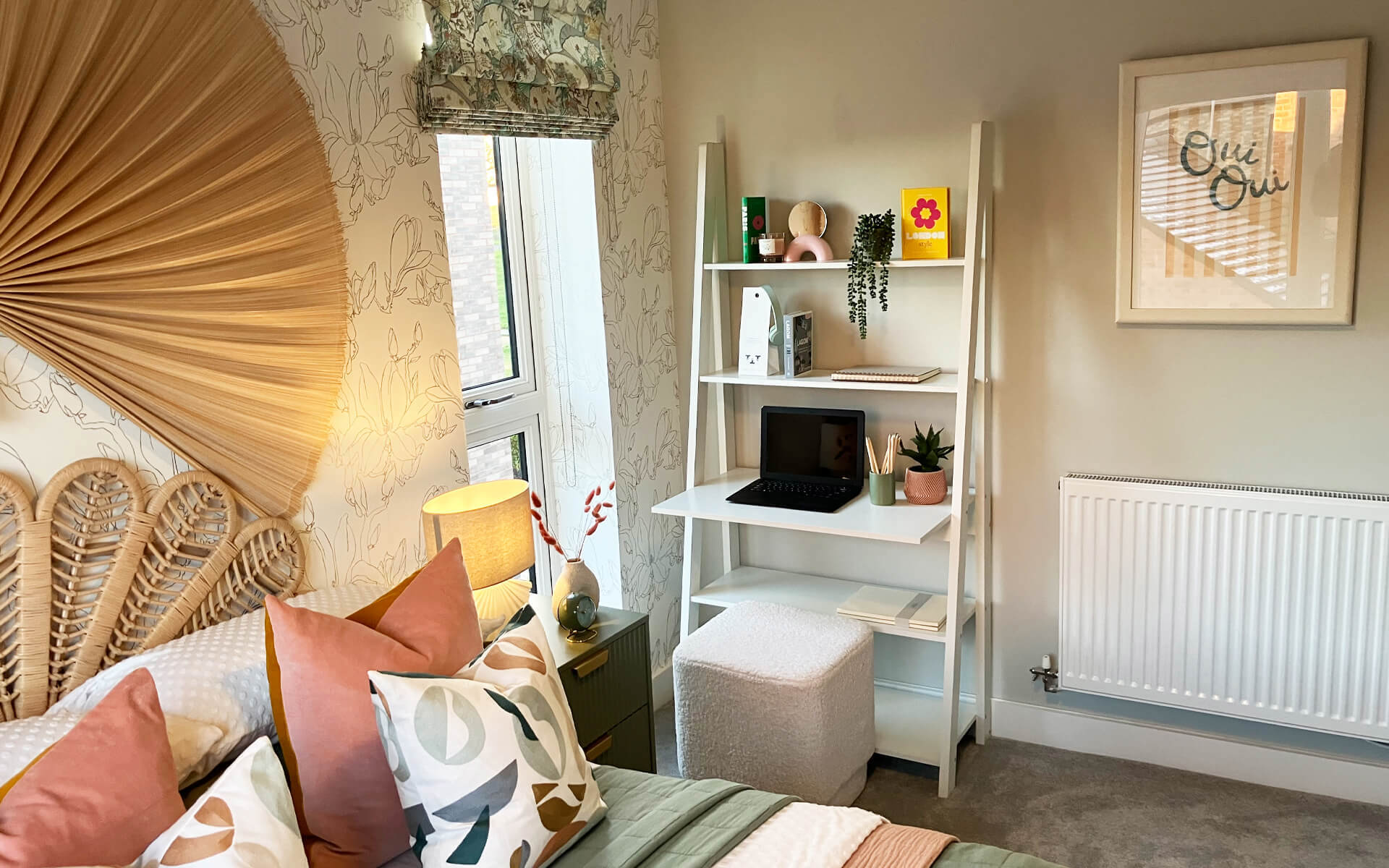 Micklewell Park Barberry Bedroom With Desk