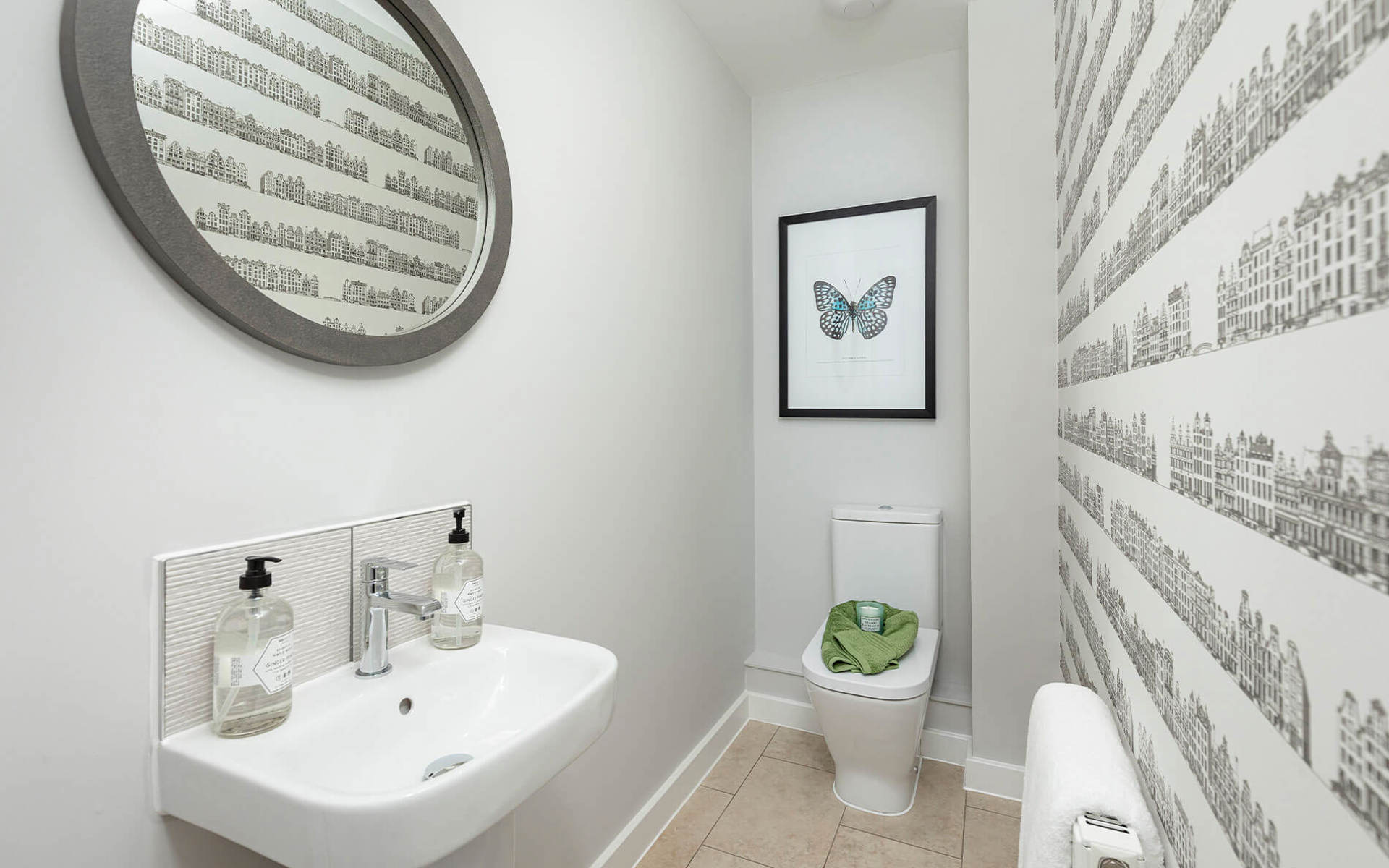 Hawthorn Grove Rose Cloakroom