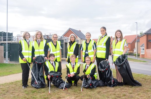 Soham Students Clean Up Local Community With Help From Orbit Homes
